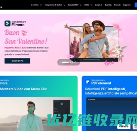 Sito ufficiale Wondershare: creatività, produttività, utilità